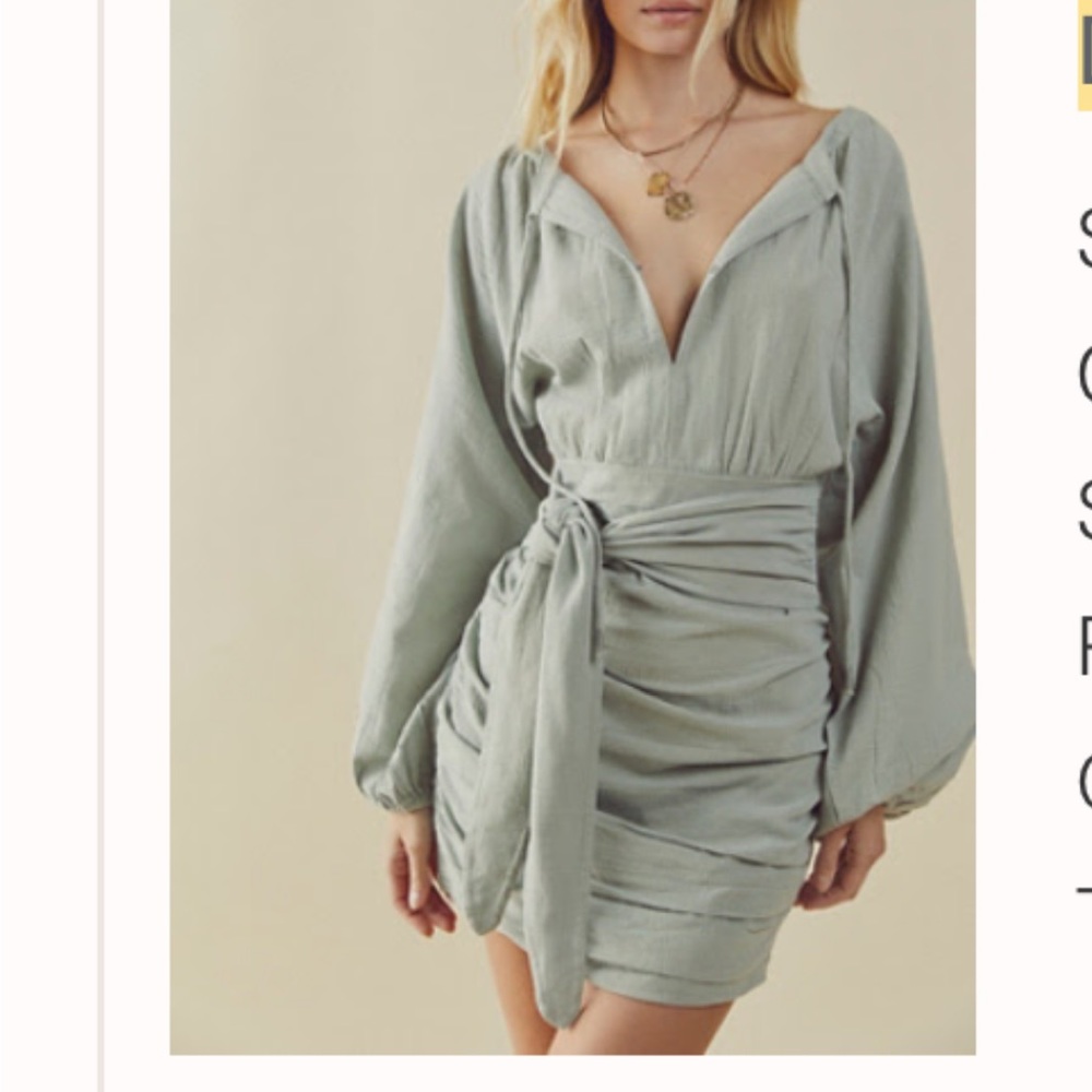 Free people The Only One Mini Dress in sage
